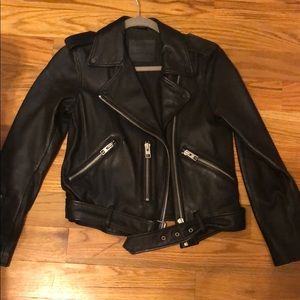 ALLSAINTS Balfern Leather Biker Jacket Size US6